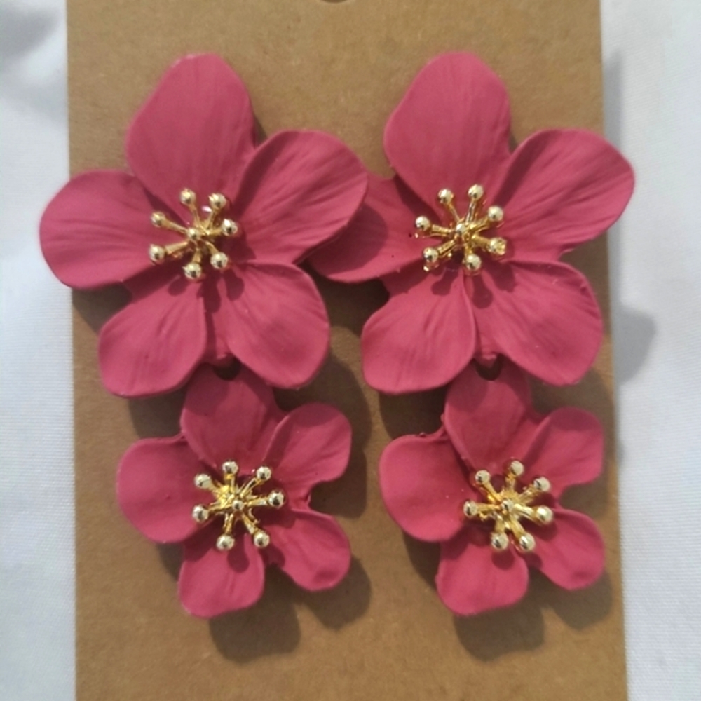Flower Drop Earrings